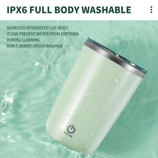 350ml Stainless Steel Automatic Self-Stirring Mug Magnetic Mixing Cup