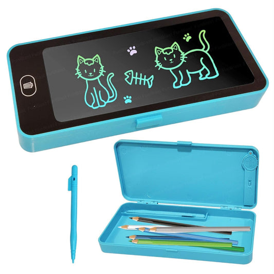 Kids Pencil Box with LCD Tablet
