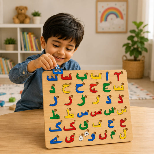 Urdu Haroof-e-Tahaji Puzzle Board