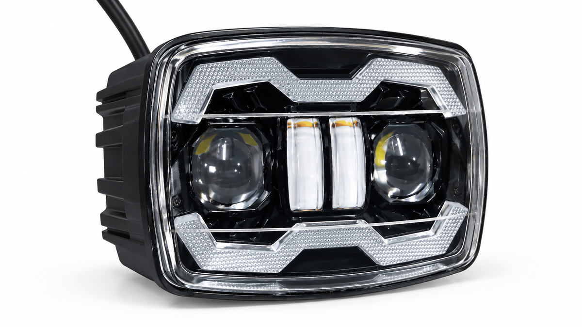 Premium Dual Projector LED Headlight with DRL for Honda CD70 & CG125