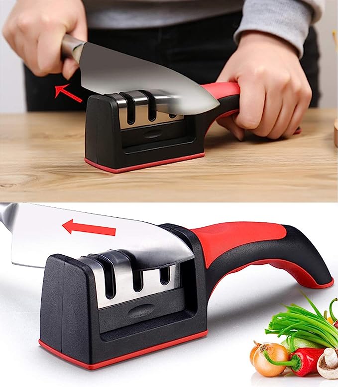 3-in-1 Knife Sharpener & Peeler Set
