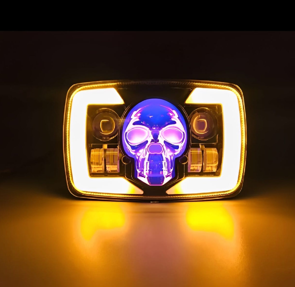 Skull Style Headlight with Indicators – Upgraded Model for Honda CD70 / CG125