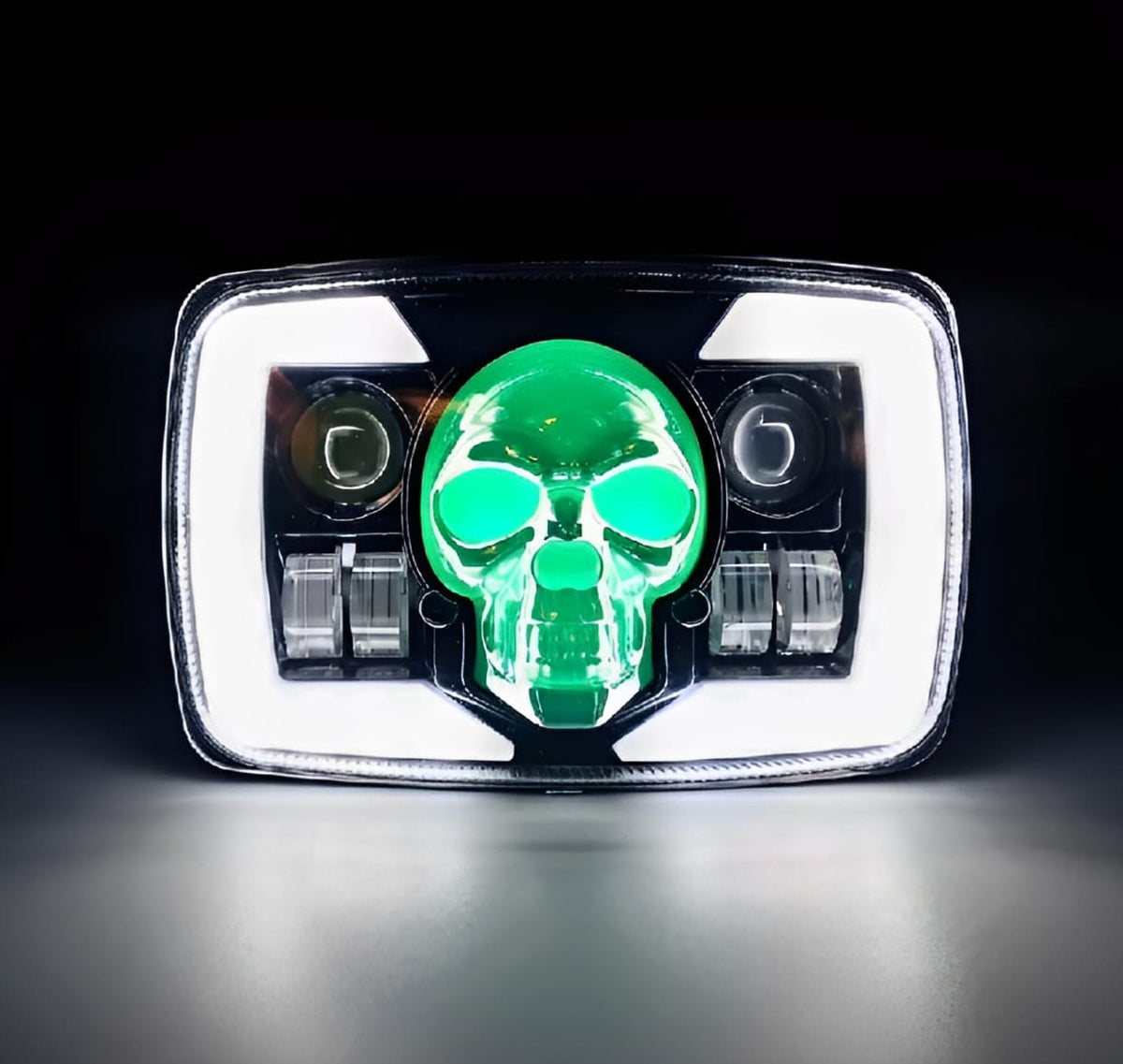Skull Style Headlight with Indicators – Upgraded Model for Honda CD70 / CG125
