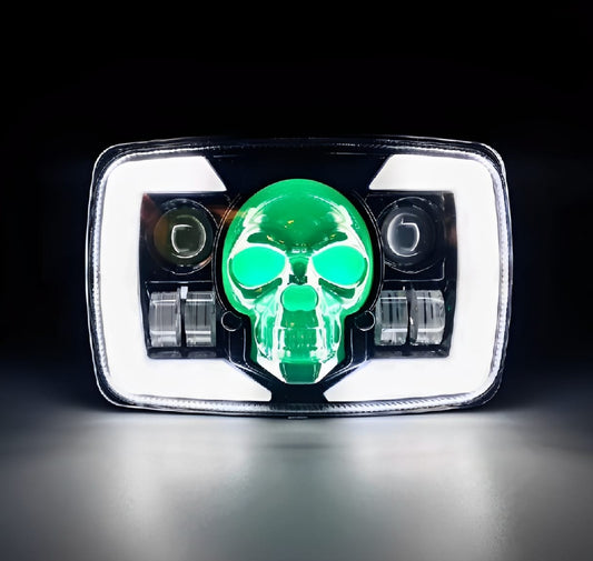 Skull Style Headlight with Indicators – Upgraded Model for Honda CD70 / CG125