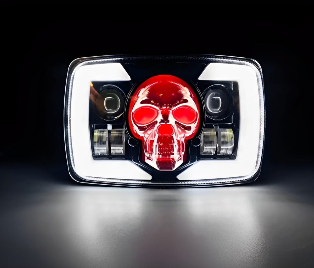 Skull Style Headlight with Indicators – Upgraded Model for Honda CD70 / CG125
