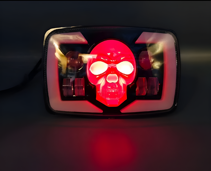 Skull Style Headlight with Indicators – Upgraded Model for Honda CD70 / CG125