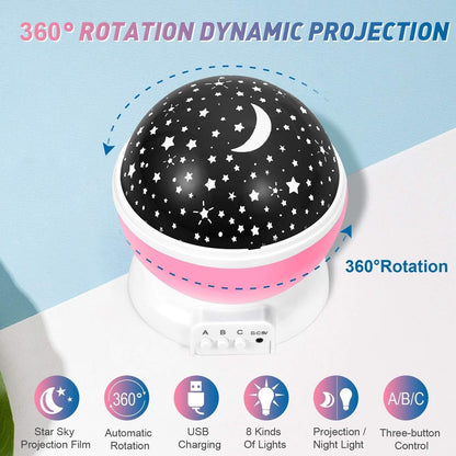360° Starry Sky LED Projector Lamp