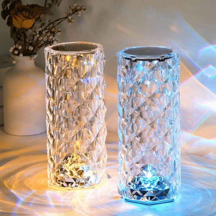 16 Colors Crystal Diamond LED Lamp  Option 2: