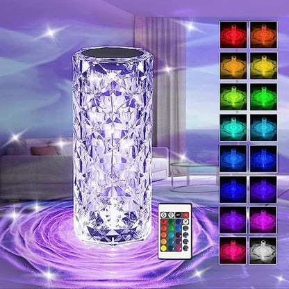 16 Colors Crystal Diamond LED Lamp  Option 2: