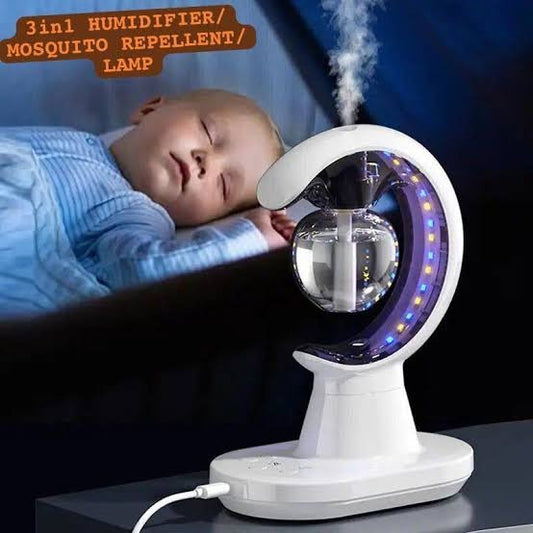 3-in-1 Mosquito Repellent Humidifier LED Lamp