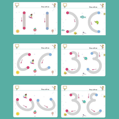 A4 Kids Tracing Book with 2 Markers