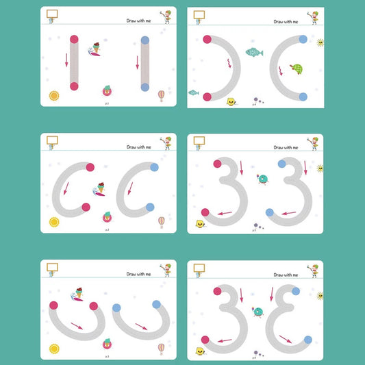 A4 Kids Tracing Book with 2 Markers