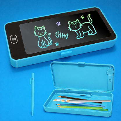 Kids Pencil Box with LCD Tablet