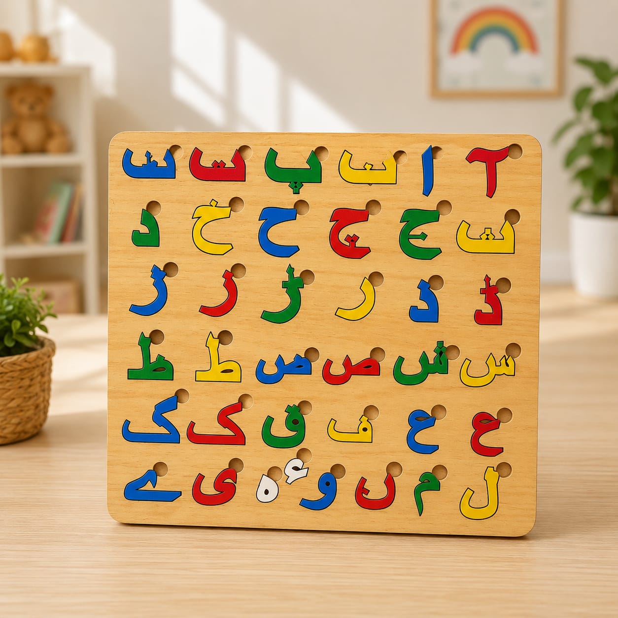 Urdu Haroof-e-Tahaji Puzzle Board