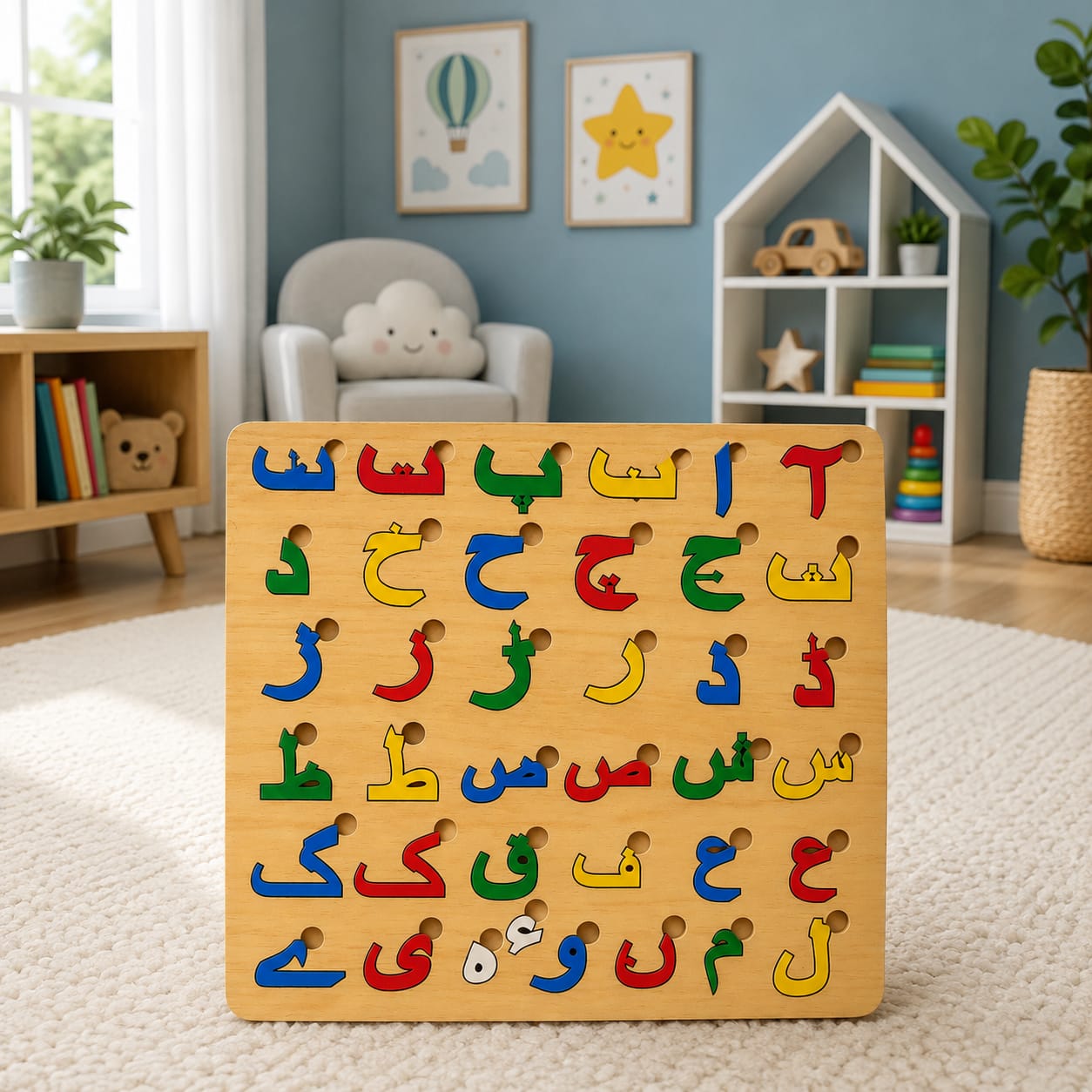 Urdu Haroof-e-Tahaji Puzzle Board