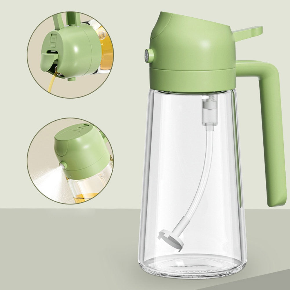 2-in-1 Oil Sprayer Bottle Kitchen Accessory