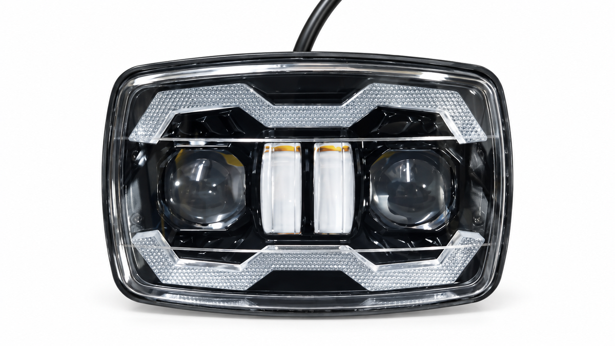 Premium Dual Projector LED Headlight with DRL for Honda CD70 & CG125