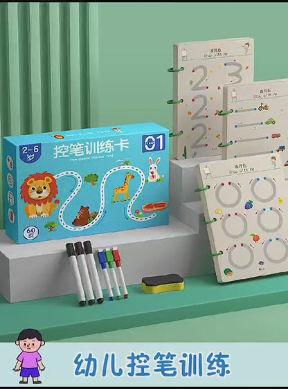 A4 Kids Tracing Book with 2 Markers