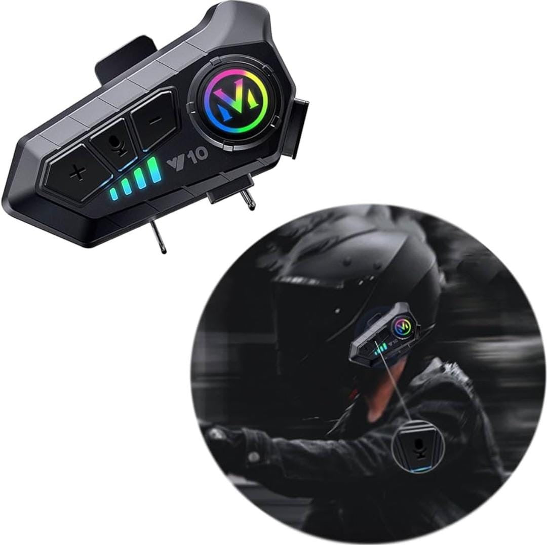 Y10 Motorcycle Helmet Bluetooth Headset – Wireless Intercom & Voice Control